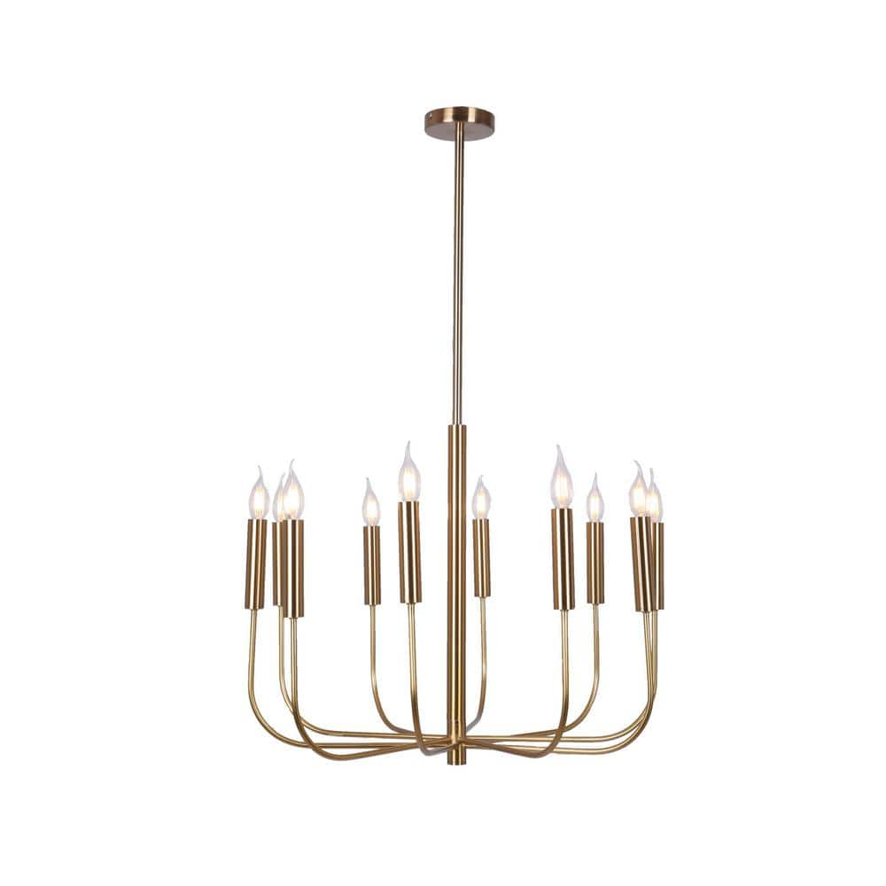 A TOUCH OF DESIGN Raya 9-Light Gold Chandelier WTY499