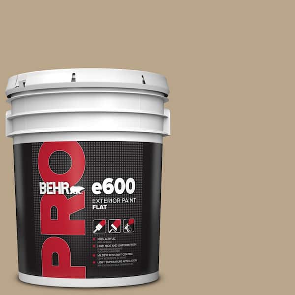 5 gal. #710D-4 Harvest Brown Flat Exterior Paint