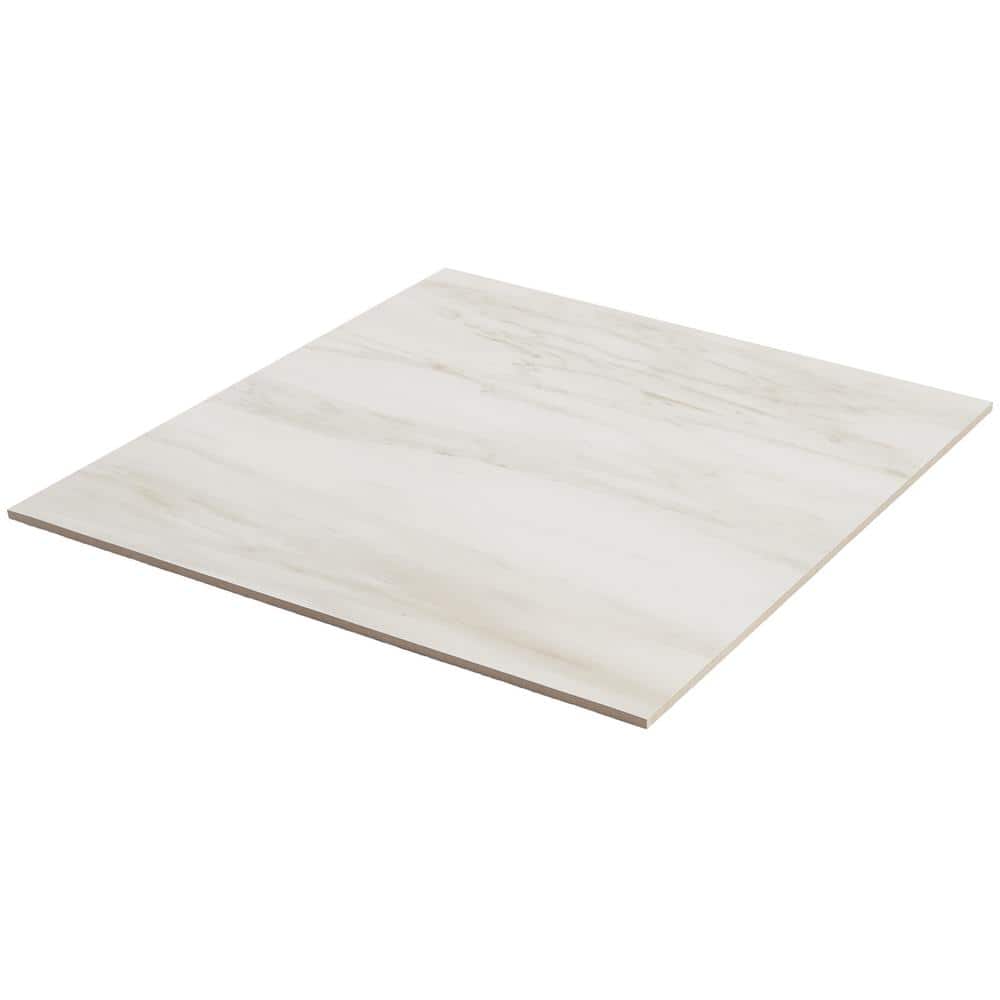 Dolomite Snow Matte White Large Format Porcelain Floor and Wall Tile