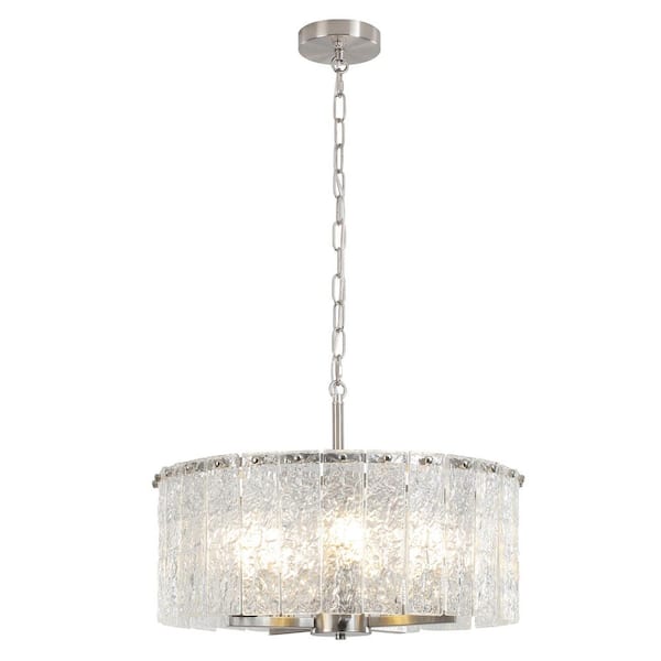 Hampton Bay KVR 19-7/8 in. 5-Light Brushed Nickel Finish Hampton Bay KVR 19-7/8 in. 5-Light Brushed Nickel Finish