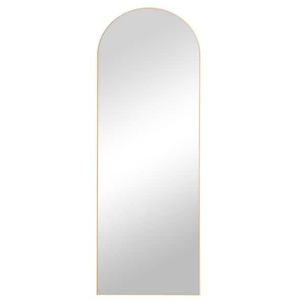 Neu Type 64 In X 21 Classic Arch Top Wooden Framed Gold Free Standing Mirror Nt260g The Home Depot Classic Arch Top Wooden Framed Gold, Wooden Arch Mirror Nz