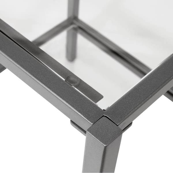 Studio Designs Home Camber Elite 18.5 in. W Pewter Square