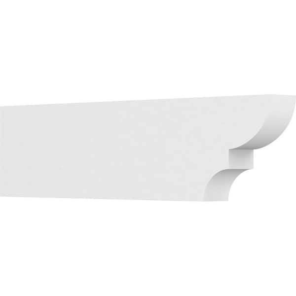 Ekena Millwork 3 in. x 8 in. x 30 in. Ridgewood PVC Rafter Tail Brace
