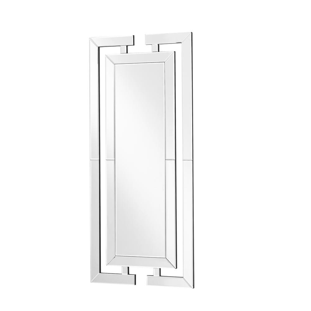 Timeless Home 21 in. W x 47 in. H x Contemporary Frameless Irregular Clear 