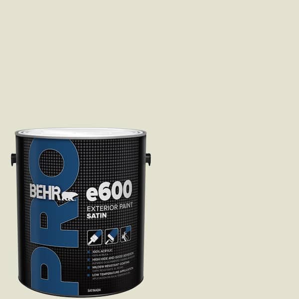 1 gal. #400E-2 Turtle Dove Satin Exterior Paint