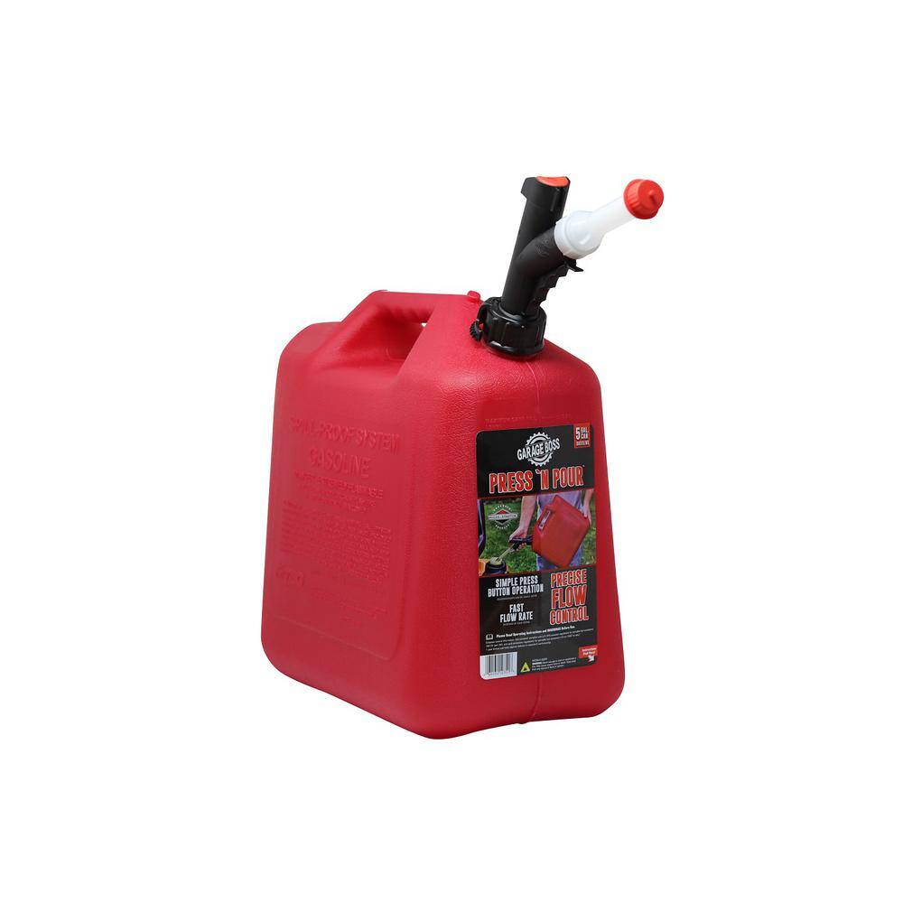 5 Gallon Red Pack of 2 GARAGE BOSS GB351 Briggs and Stratton Press N Pour Gas Can