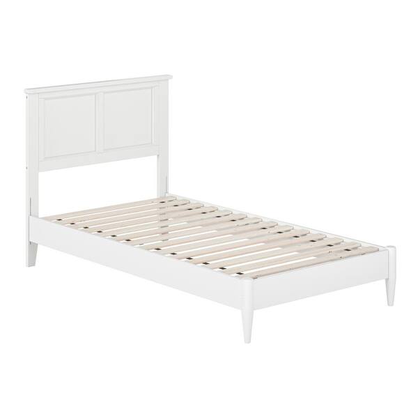 AFI Charlotte White Solid Wood Frame Twin Low Profile Platform Bed ...