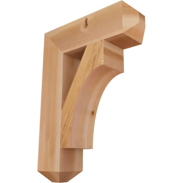 Ekena Millwork 5.5 in. x 30 in. x 22 in. Western Red Cedar Westlake Craftsman Smooth Bracket