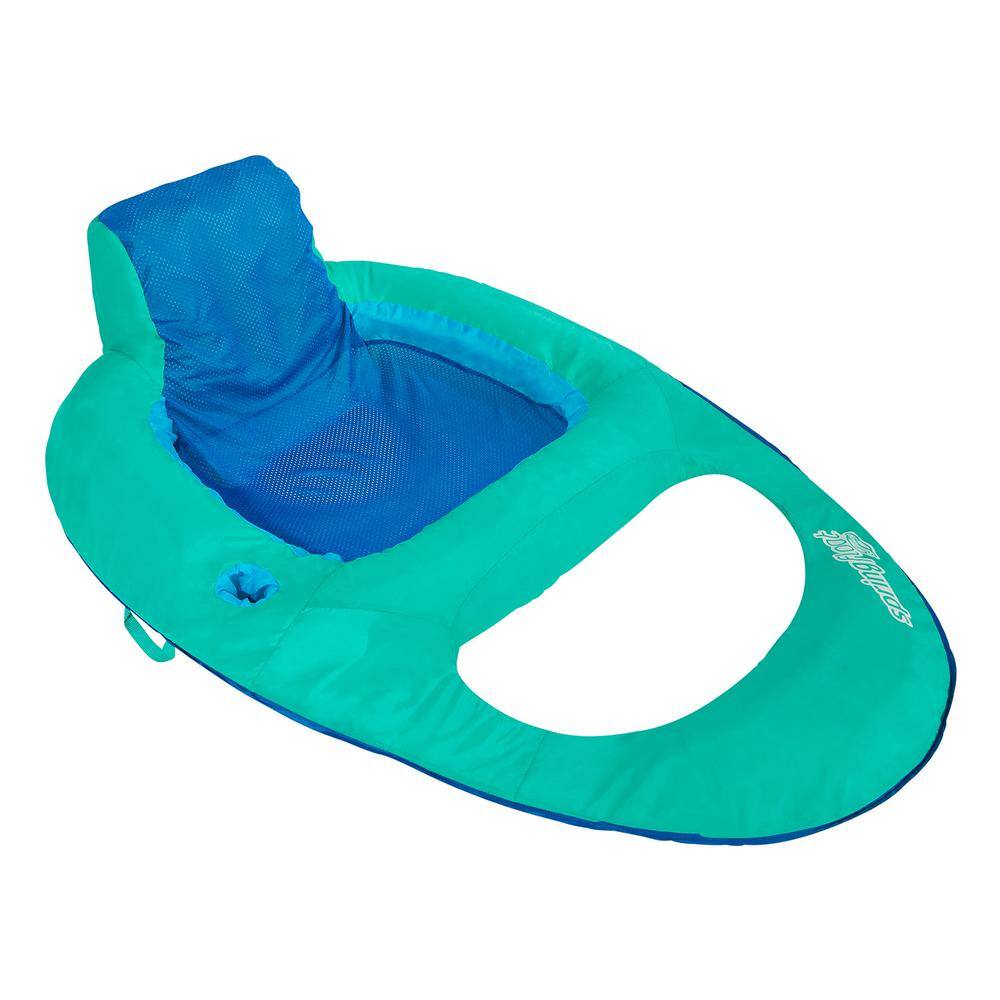 UPC 795861113418 product image for SwimWays Aqua Inflatable Twist and Fold Spring Recliner Pool Float with Cup Hold | upcitemdb.com