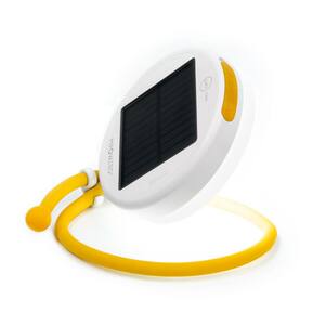 Luci Core Solar Outdoor Utility Light Cool White LED with 40 Lumens, Adjustable Silicone Arm, Lasts 12-Hours