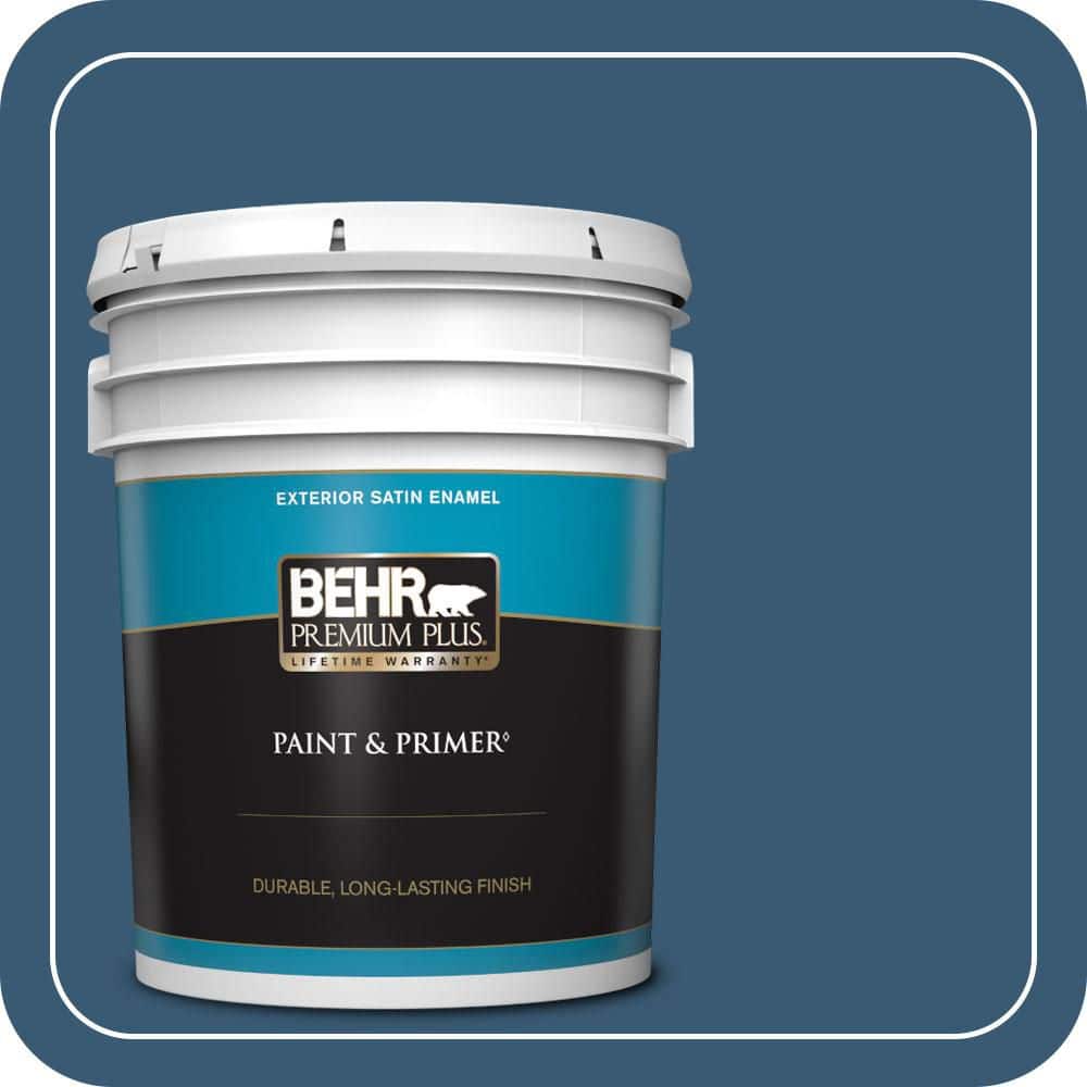 5 gal. #M500-6 Express Blue Satin Enamel Exterior Paint & Primer price history on PriceWatchPro
