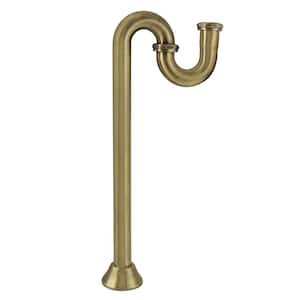 1-1/4 in. Brass S-Trap, 18-Gauge in Antique Brass