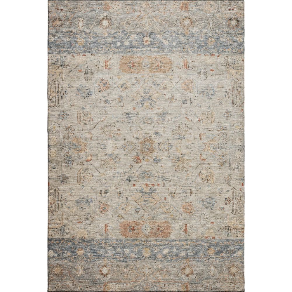 Mayfield Premium Machine Washable Abstract AMF2323 Beige 5 ft. x 7 ft. 6 in. Area Rug price history on PriceWatchPro