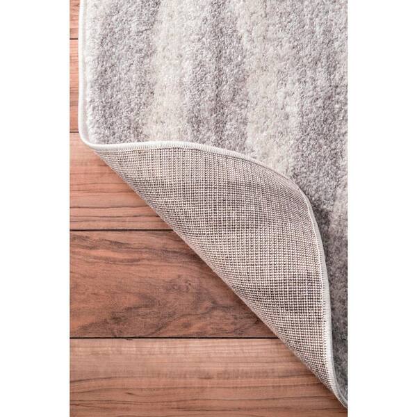 nuLOOM BDSM02A Contemporary Tristan Area Rug, 4＆#39; x 6＆#39;, Grey nuLOOM Tristan Modern Striped Gray 3 ft. x 12 ft. Runner Rug