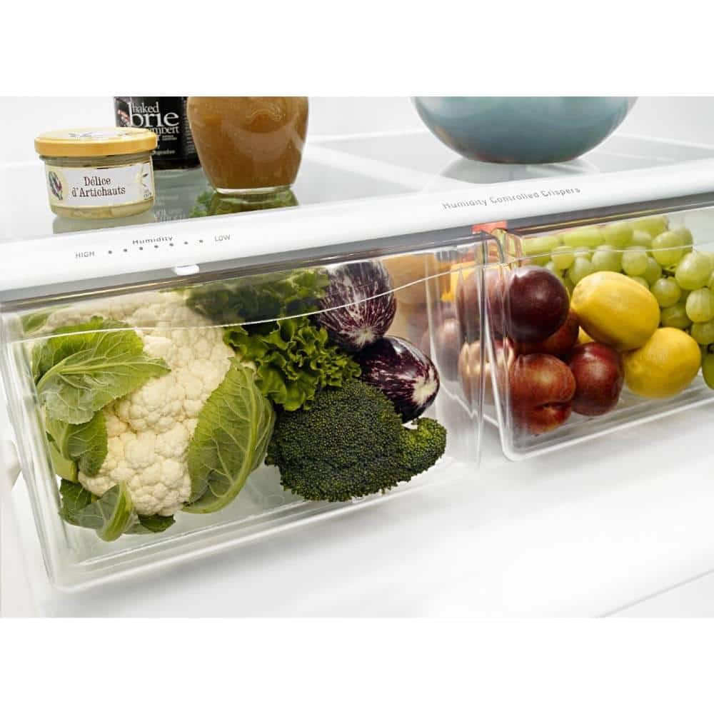 Stainless Steel Bottom-Freezer Refrigerator with Ice Maker
