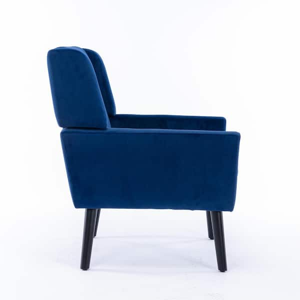 blue soft chair