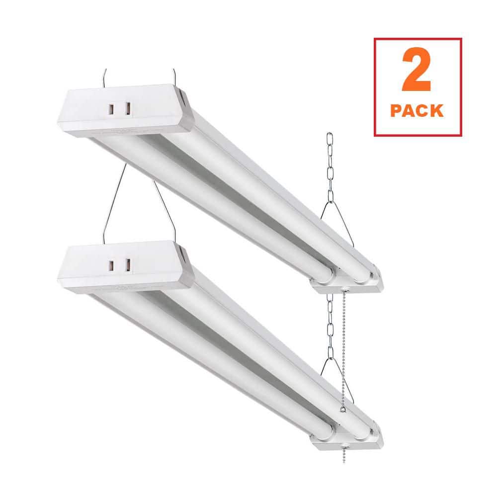BeamBox 4 ft. 42-Watt White Finish LED Linkable Shop Light with