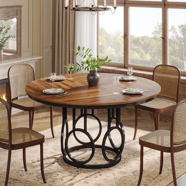 BYBLIGHT Lesley Classic Style Brown Wood 47.2 in. Column