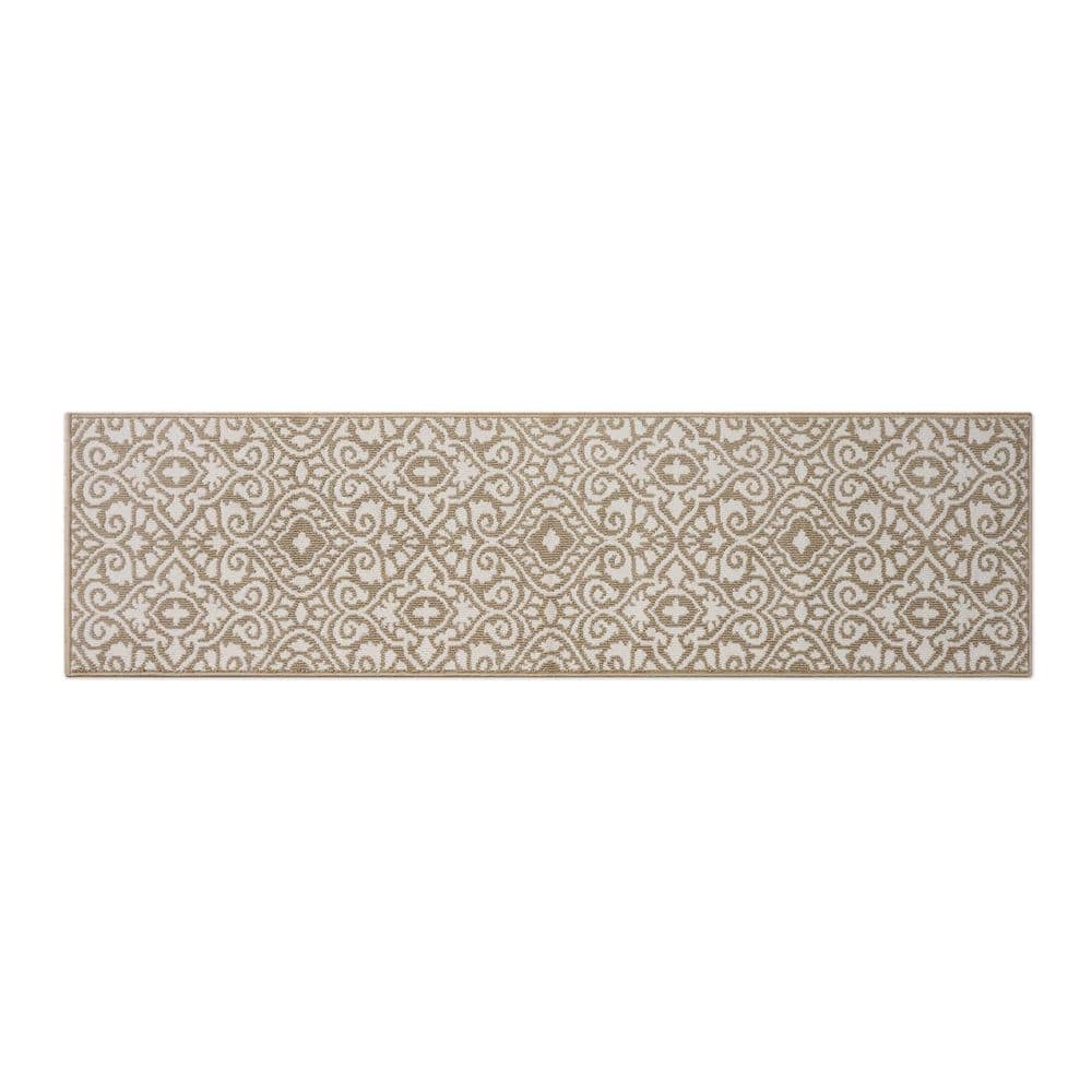 Feya 2-Tone Berber/Ivory 2 ft. x 8 ft. Tufted Persian Polypropylene Runner Rug price history on PriceWatchPro