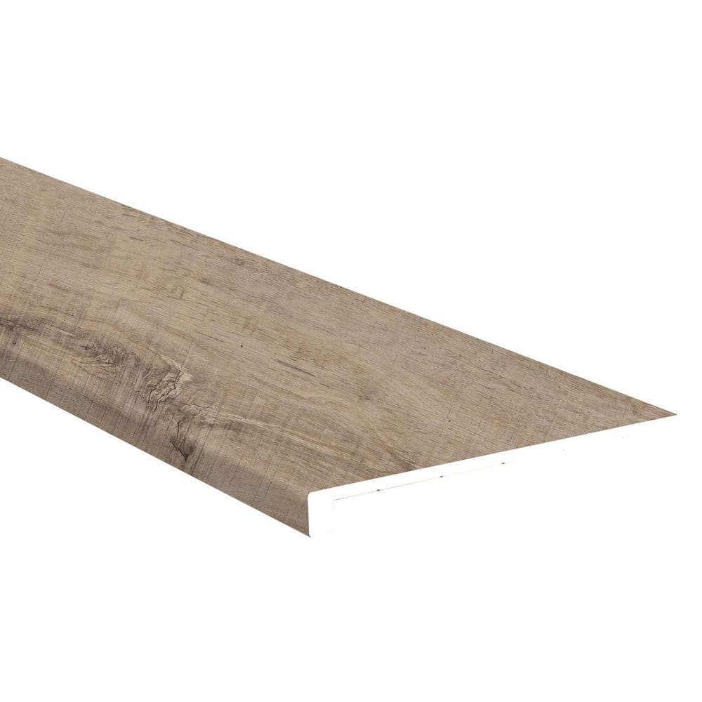 Rustic Pecan 5/4 in. T x 12 in. W x 47.25 in. L Luxury Vinyl Stair Tread Molding (2-pieces/case) price history on PriceWatchPro
