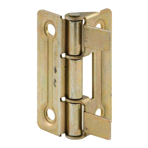 Prime-Line Bi-Fold Door Hinges, Brass Plated, for Bi-Fold Doors (1-Pair)