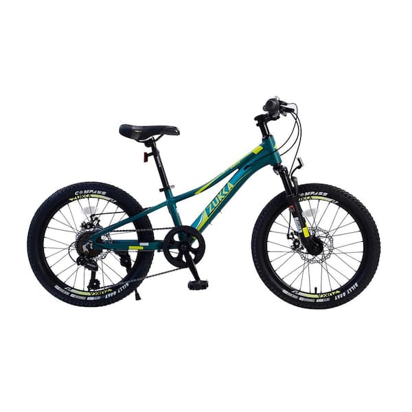 in. 7-Speed Girls and Boys Aluminum Alloy Bike in Green ZUK-LKW1-863 - The Home Depot