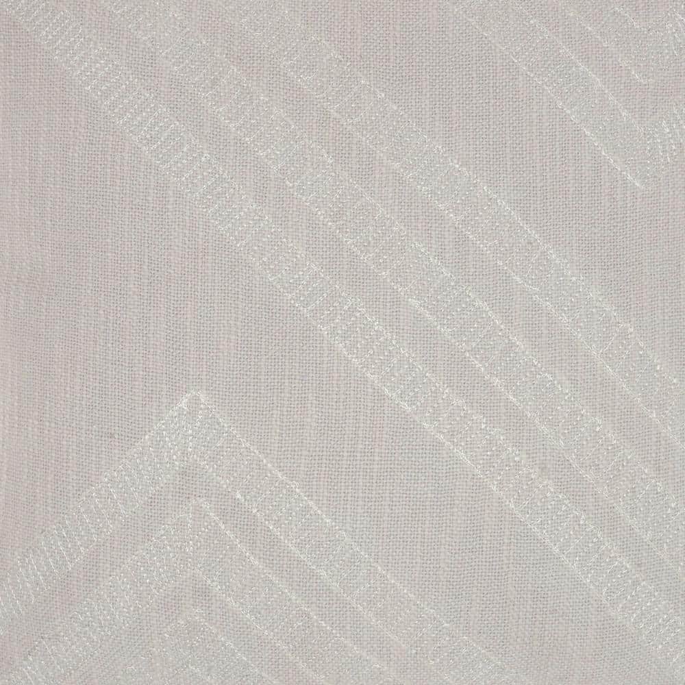 Gray Cotton Embroidered 20" Square Throw Pillow Set