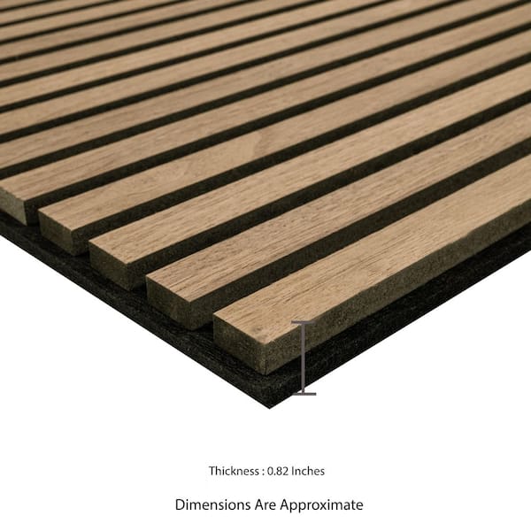 MSI Harmony Almond Mixed Wood Sound Absorbing Acoustic Panel 24 in