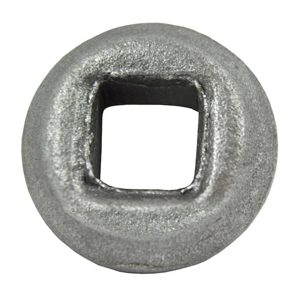arteferro 1-9/16 in. x 1 in. x 9/16 in. Square Hole Raw Iron Picket Bushing