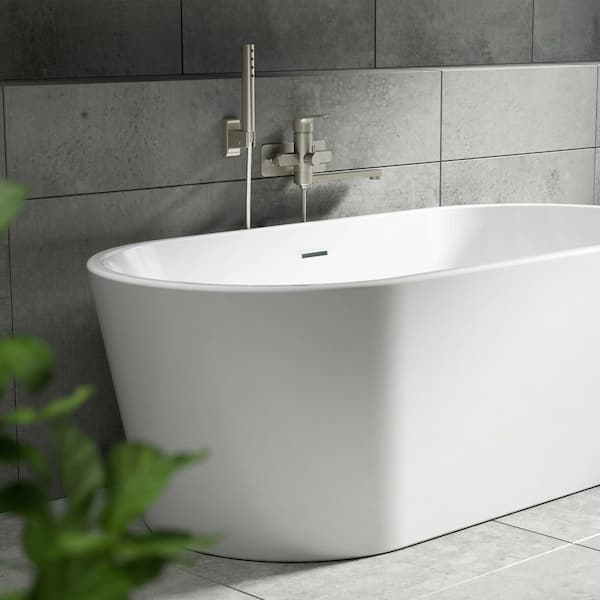 PULSE Showerspas Niagara Wall Mounted Tub Filler in Brushed Nickel