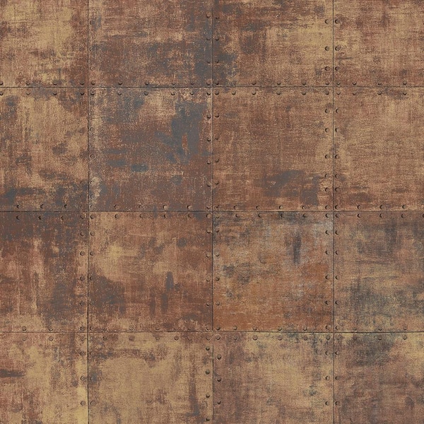 Norwall Steel Tile Vinyl Strippable Roll Wallpaper (Covers 56 sq. ft.)