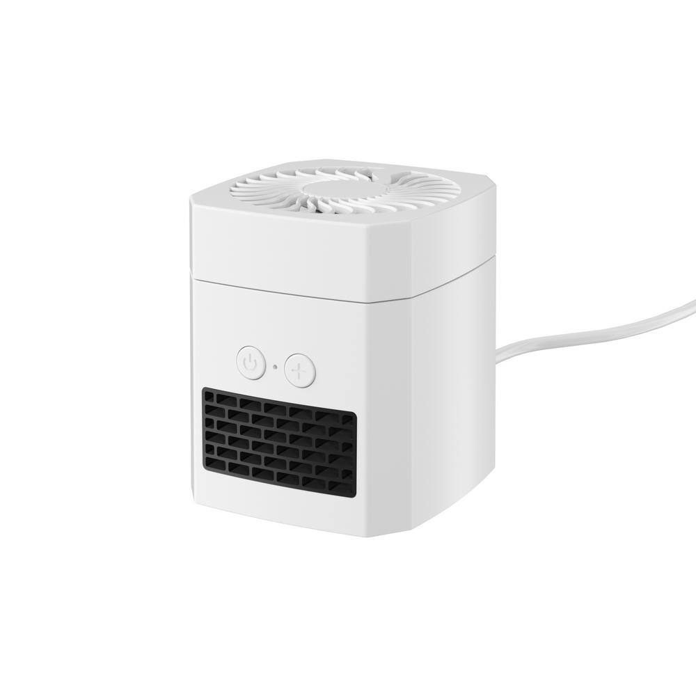 4.49in. 3-Fan Speeds Personal 2 in 1-Desktop Mini Humidifier Fan Heater and