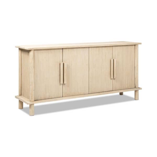 Jennifer Taylor Milo 71 in. Light Natural Cerused Brown Reclaimed