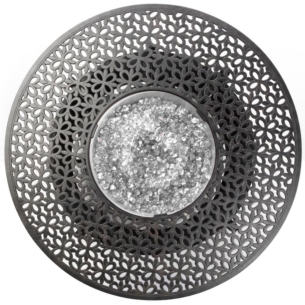 48" Bronze Cast Aluminum Round Gas Fire Pit Table