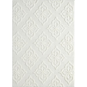 Mellow Hollow White 12 ft. 6 in. x 15 ft. Area Rug