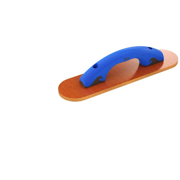 Bon Tool 14 in. x 3-1/2 in. Round End Laminated Canvas-Resin Float with Comfort Grip Handle