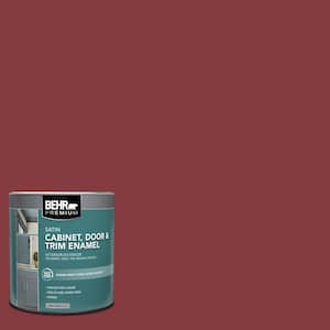 1 qt. #M140-7 Dark Crimson Satin Enamel Interior/Exterior Cabinet, Door & Trim Paint