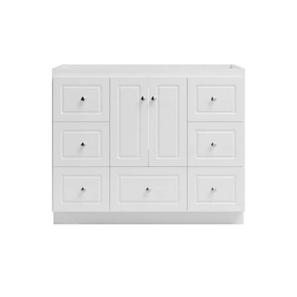 Ultraline 42 in. W x 21 in. D x 34.5 in. H Bath Vanity Cabinet without Top in Winterset