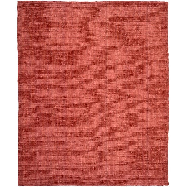 SAFAVIEH Natural Fiber Rust 9 ft. x 12 ft. Solid Area Rug