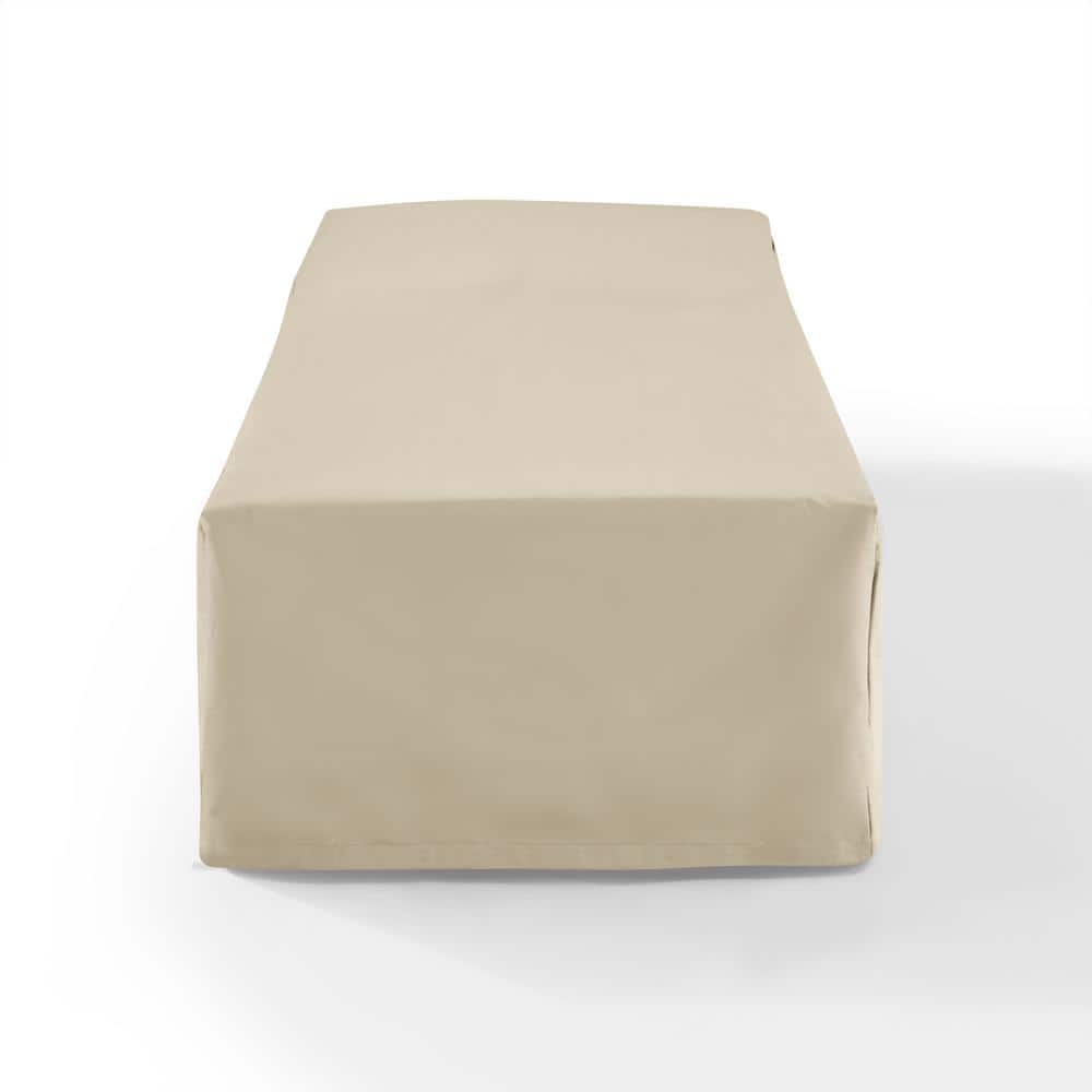 Tan Heavy-Duty Vinyl Outdoor Chaise Lounge Cover, 20" x 20"