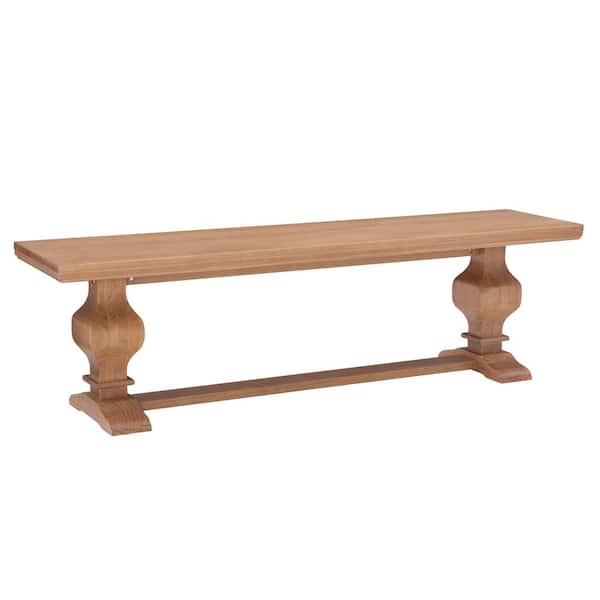 Reeser Rustic Honey Brown Bench