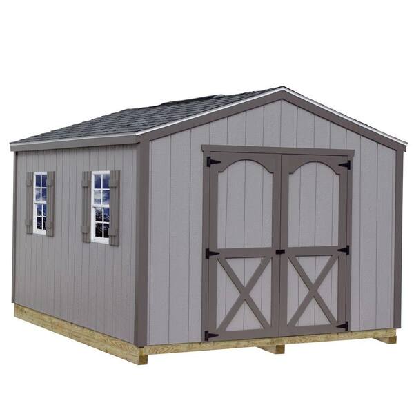 Best Barns Elm 10 ft. x 8 ft. Wood Storage Shed Kit with Floor including 4 x 4 Runners