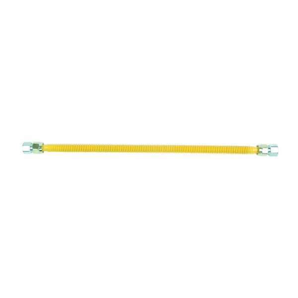 BrassCraft ProCoat 3/4 in. FIP x 3/4 in. FIP x 24 in. Stainless Steel Gas Connector 5/8 in. O.D. (150,000 BTU)