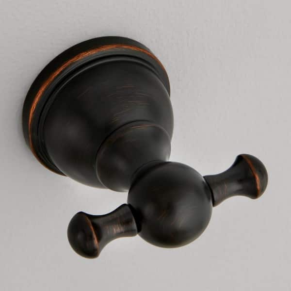 Mandouri Double Robe Hook in Bronze