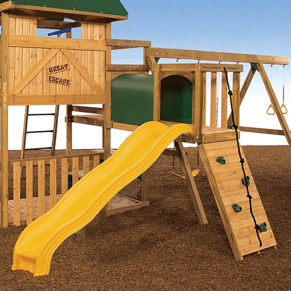 Green and Natural Wood Adventure Tunnel Kit