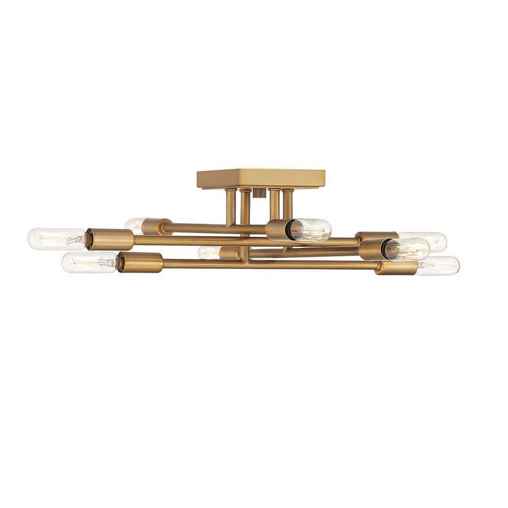 lyrique 8 light semi flush