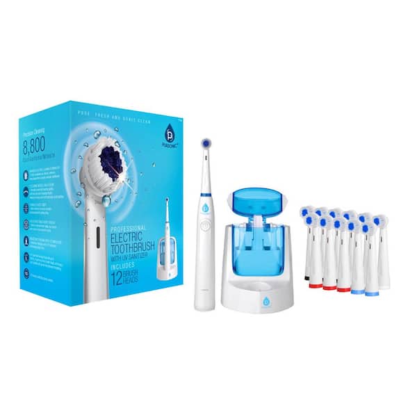 PURSONIC Oscilatting Toothbrush with Bonus 12-Brusheads and Attachments