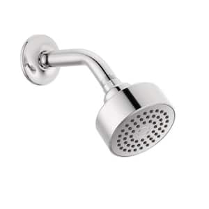 Modern 1-Spray Patterns 1.75 GPM 3.5 in. Wall Mount Fixed Shower Head in Chrome