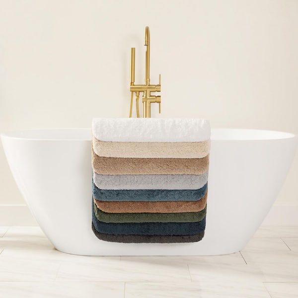 Ultra Soft 34 in. x 21 in. Mocha Brown Plush Bath Mat