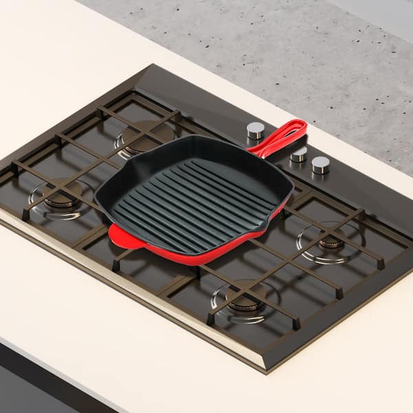 BBQ Grill Pan Non-stick Coating Square Griddle Stovetop and